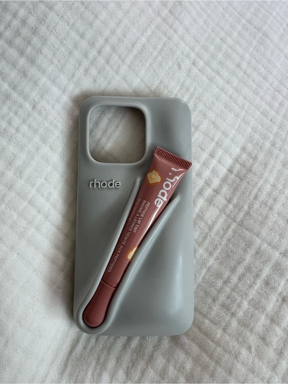 RHODE Gray Silicone iPhone 15  Case